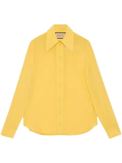 Shop Gucci Shirt Clothing In Yellow & Orange