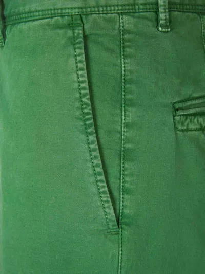 Shop Incotex Casual Cotton Bermudas In Green