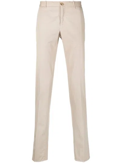 Incotex Trousers With Belt Loops And Pockets In Pink