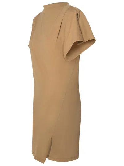Shop Isabel Marant 'silvane' Brown Cotton Dress