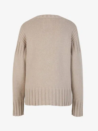 Shop Jil Sander Cashmere Knit Sweater In Cream