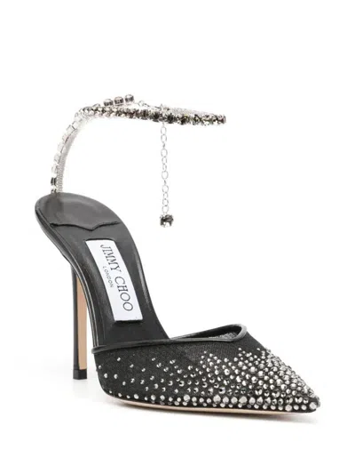 Shop Jimmy Choo Saeda 100 Shoes In Black