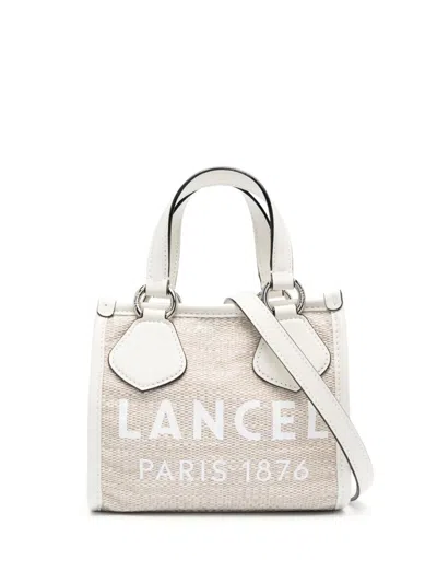 Shop Lancel Mini Summer Tote Bags In White