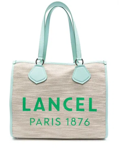 Shop Lancel L Tote Bags In Green