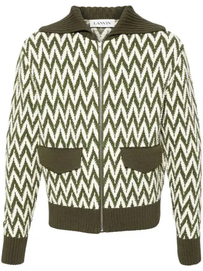 Shop Lanvin Curb Bomber Jacket Clothing In Green