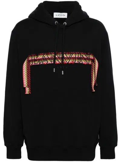 Lanvin Curblace Oversized Hoodie In Black