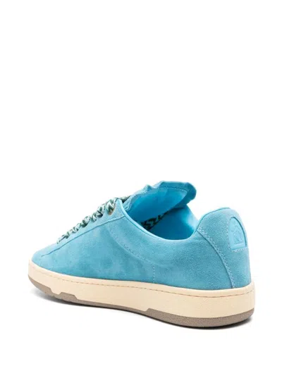 Shop Lanvin Low Lite Curb Sneakers Shoes In Blue