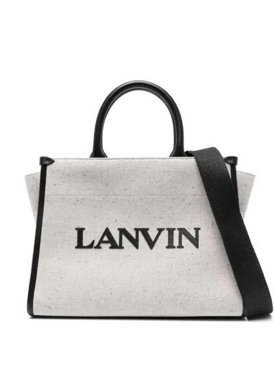 Shop Lanvin Pm Tote  With Shoulder Strap Bags In Brown