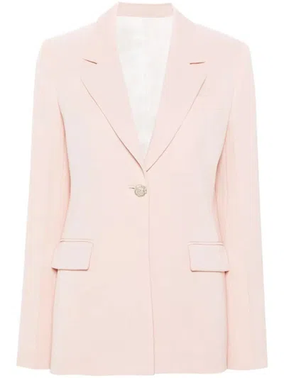 Lanvin Single-breasted Tailored Blazer In Pink & Purple