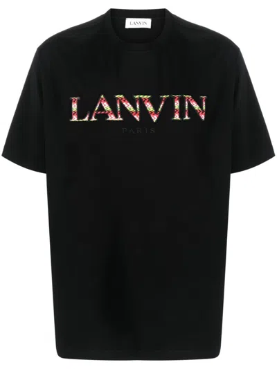 Shop Lanvin Tee Shirt Clothing In Black