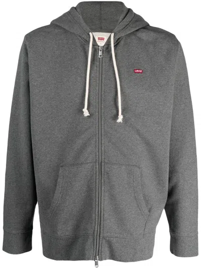 Shop Levi's New Original Zip-up Hoodie Clothing In Grey
