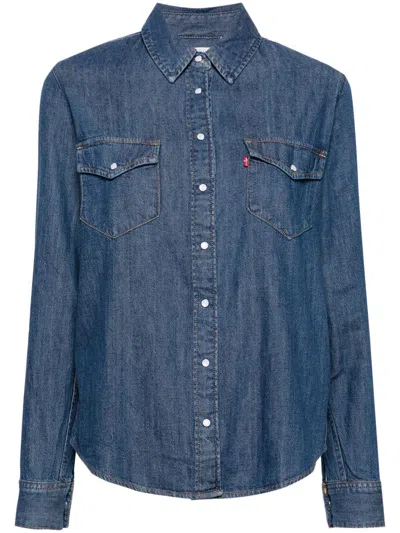 Shop Levi's Western Shirt Clothing In Blue