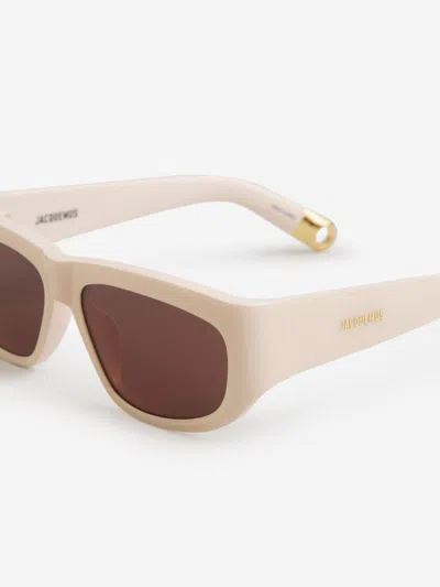 Shop Linda Farrow Rectangular Sunglasses In Light Pink