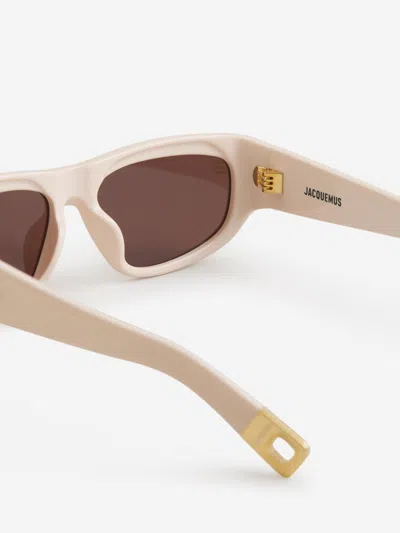 Shop Linda Farrow Rectangular Sunglasses In Light Pink