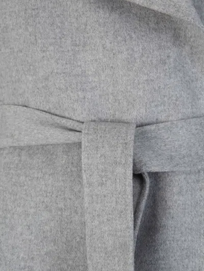 Shop Mackage Mai-cn Wool Coat In Light Grey
