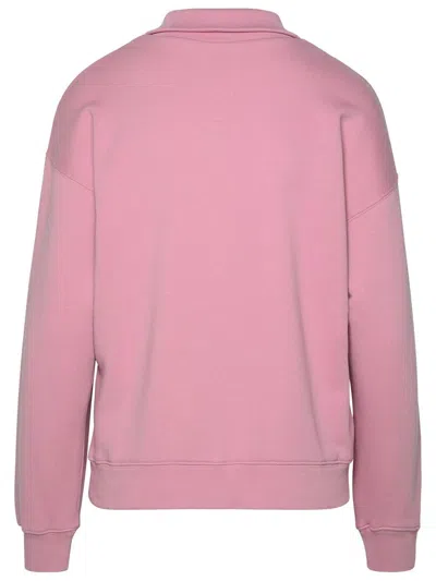 Shop Maison Kitsuné Pink Cotton Sweatshirt