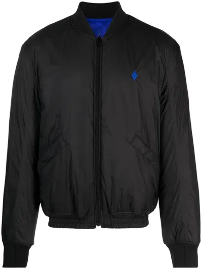 Marcelo Burlon County Of Milan Monogram Details Bomber Jacket In Black
