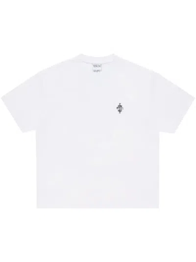 Shop Marcelo Burlon County Of Milan Vertigo Snake Basic T-shirt Clothing In White