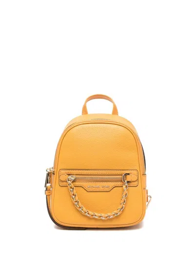 Shop Michael Kors Backpack Bags In Yellow & Orange