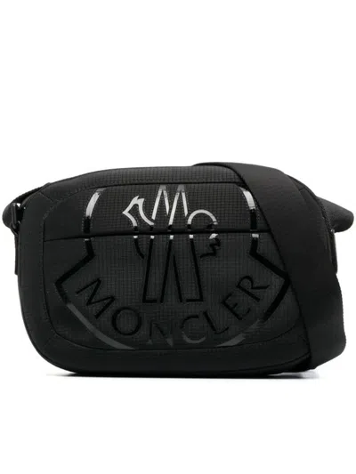 Shop Moncler Cut Cross Body  Bags In Black