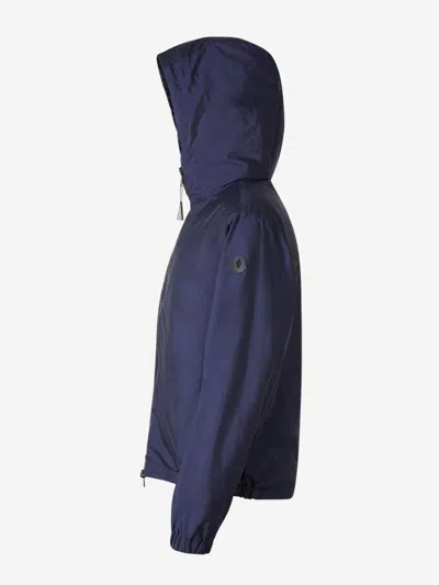 Shop Moncler Lepontine Reversible Jacket In Navy Blue