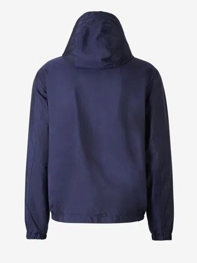 Shop Moncler Lepontine Reversible Jacket In Navy Blue