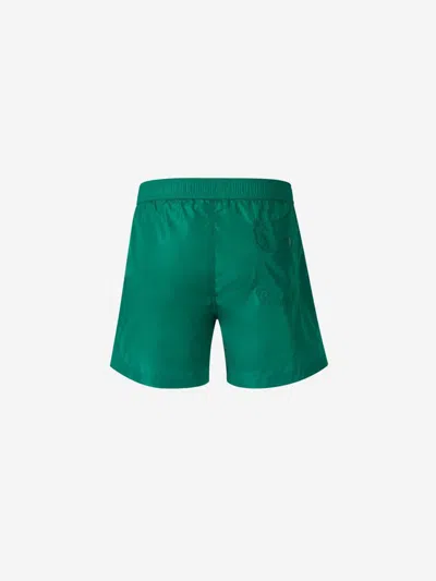Shop Moncler Mare Boxer Swimsuit In Dark Green