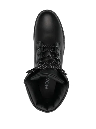 Shop Moncler Peka Hiking Boots Shoes In Black