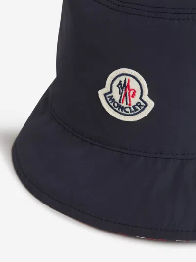 Shop Moncler Reversible Bucket Hat In Midnight Blue