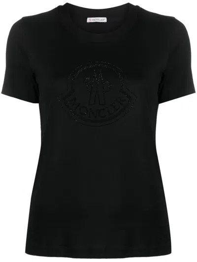 Shop Moncler Ss T-shirt Clothing In Black