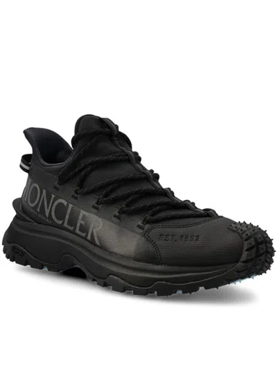 Shop Moncler Trailgrip Lite2 Low Top Sneakers Shoes In Black