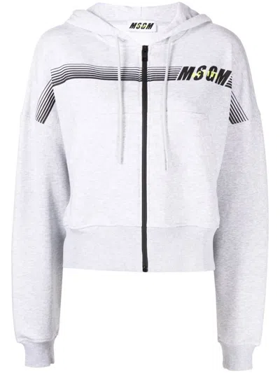 Shop Msgm Activewear Clothing In Grey