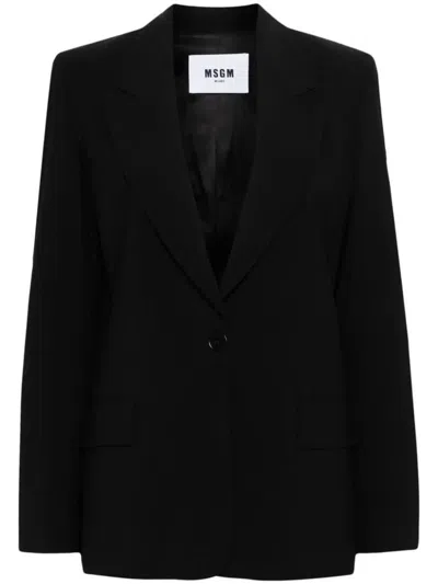 Shop Msgm Jacket Clothing In Black