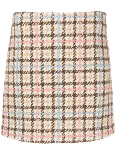 Shop Msgm Skirt Clothing In Nude & Neutrals