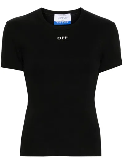 Shop Off-white Off Stamp Rib Basic Tee Clothing In Black