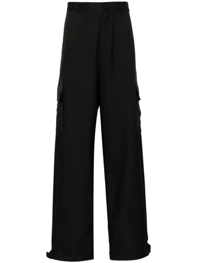 Shop Off-white Ow Emb Drill Cargo Pant Clothing In Black