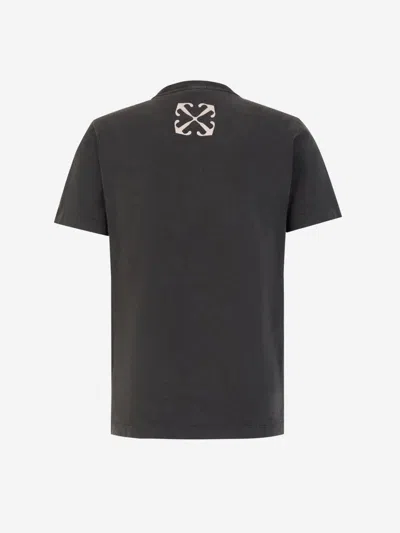 Shop Off-white Printed Graphic T-shirt In Black