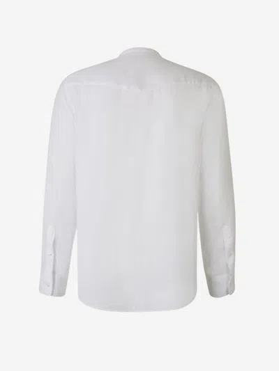 Shop Officine Generale Officine Générale Gaspard Lyocell Shirt In White