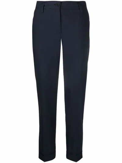 P.a.r.o.s.h Parosh Lille Wool Blue Trousers In Blue