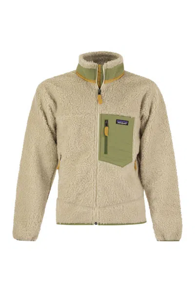 Shop Patagonia Classic Retro - X Fleece Jacket In Natural