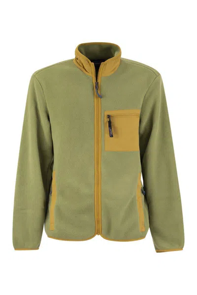 Shop Patagonia Fleece Jacket In Green