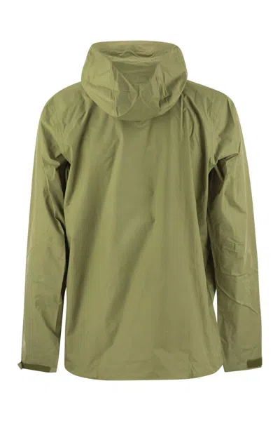 Shop Patagonia Nylon Rainproof Jacket In Olive