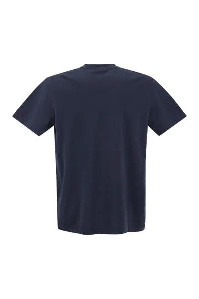 Shop Paul & Shark Garment Dyed Cotton Jersey T-shirt In Blue