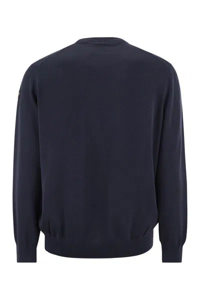 Shop Paul & Shark Garment-dyed Cotton Jersey In Blue