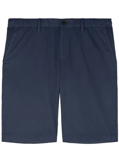 Shop Paul & Shark Ultra-l Cotton Drawstring Bermuda Shorts Clothing In Blue