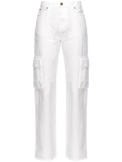 Shop Pinko Caty Cargo Bull Comfort Clothing In White