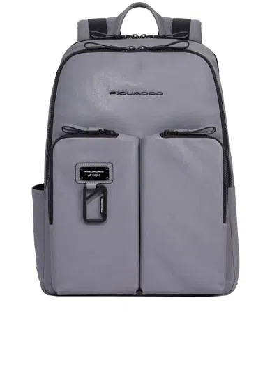 Shop Piquadro Computer And Ipad Backpack Bags In Grey