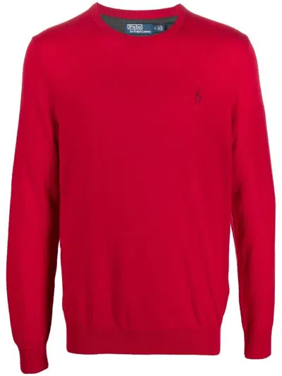 Shop Polo Ralph Lauren Ls Cn Pp-ls-pullover Clothing In Red