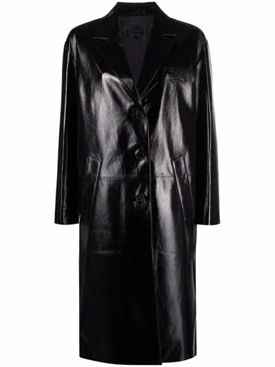 Shop Prada Coat Clothing In Black