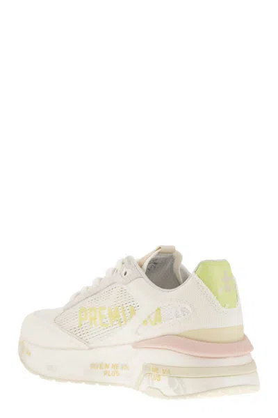 Shop Premiata Moerund 6736 - Sneakers In White/pink